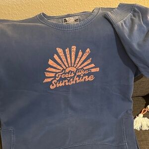C&C California Blue women’s Sweatshirt with Pink Sunshine Design